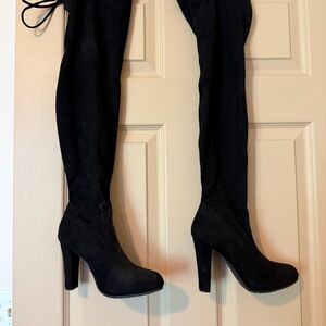 Elegant Black Women's Over-the-Knee Boots
